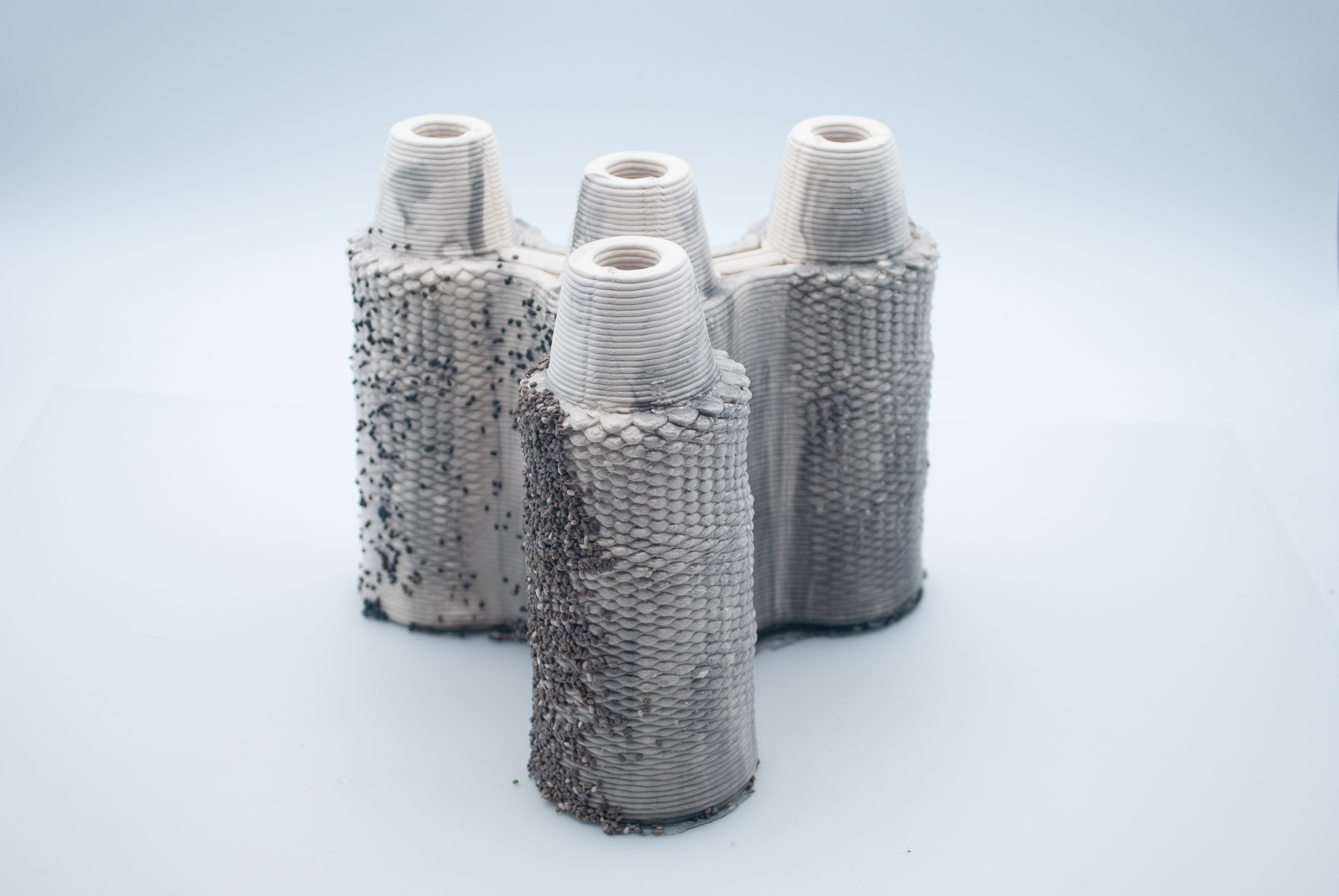 Acabdo en alginato sobre 3D cerámica