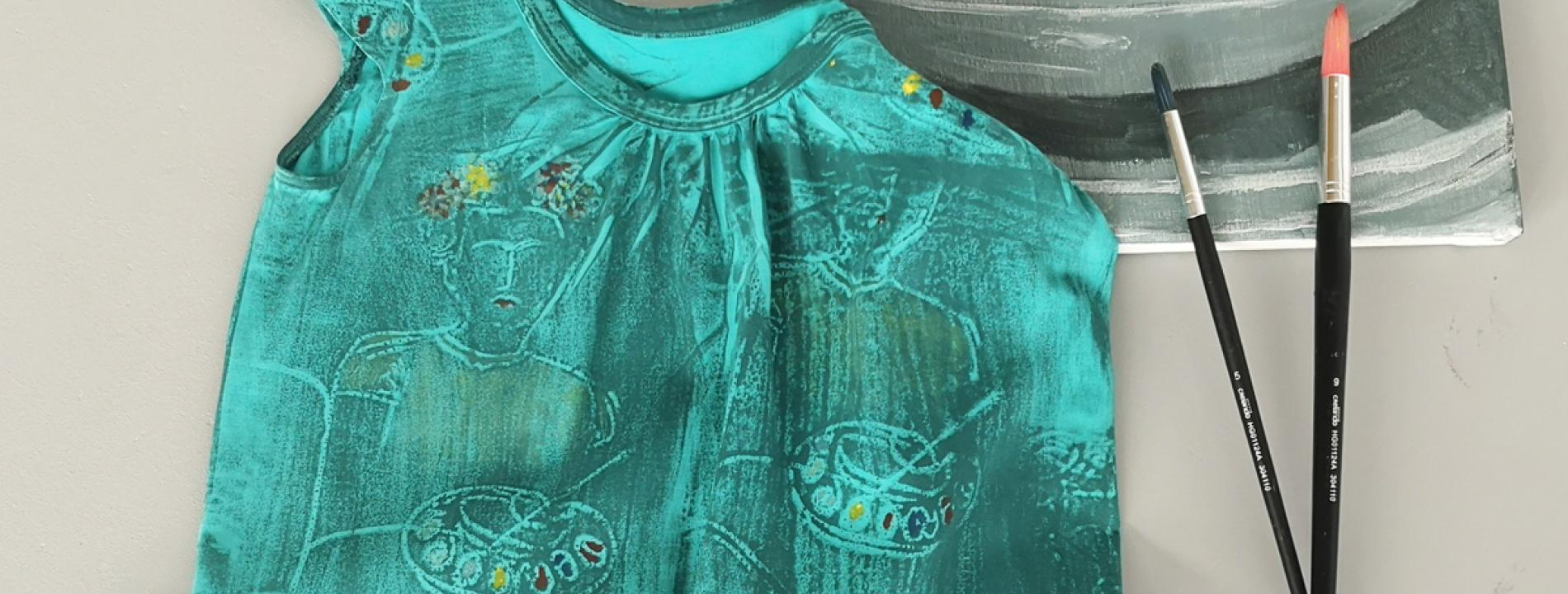 #upcyclingconpintura Ropa como lienzo