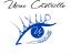 Uxue Castrillo es una artista multidisciplinar que crea intervenciones artísticas en eventos. Su logo es un ojo azul que representa la mirada del mundo desde una perspectiva artística.